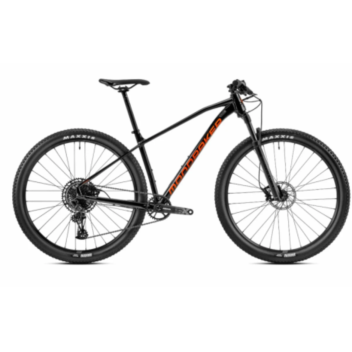 Horský bicykel MONDRAKER Chrono, black orange · záber 1