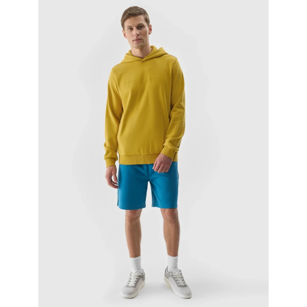 Pánska mikina s kapucňou 4F SWEATSHIRT-WSS24TSWSM0948-71S-YELLOW · záber 4
