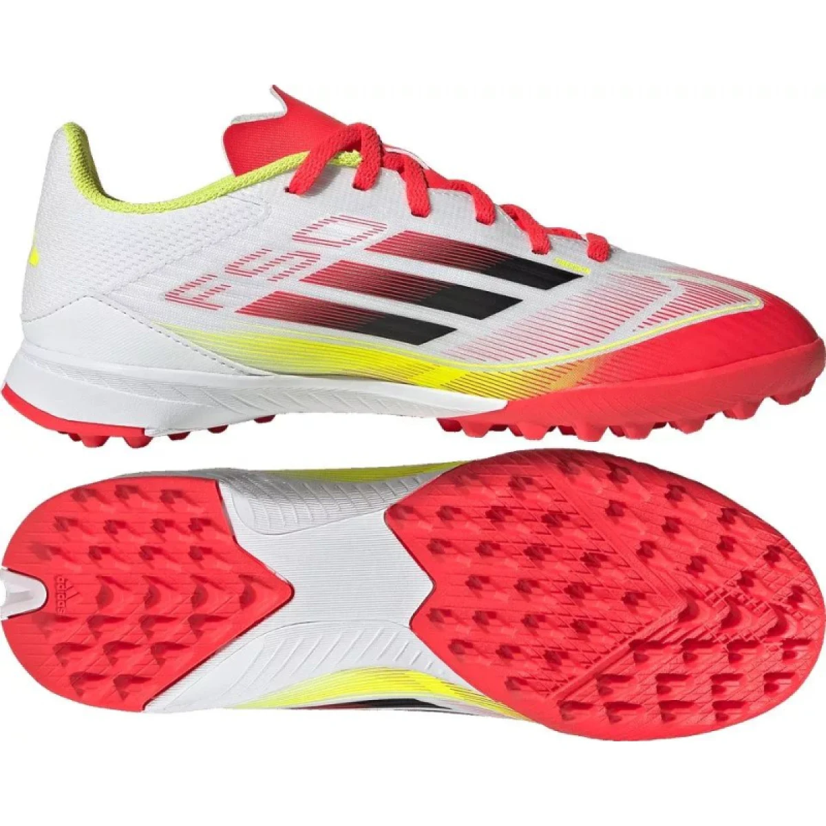 Chlapecké fotbalové kopačky turfy ADIDAS F50 League Jr TF cloud white core black solar yellow · záber 5