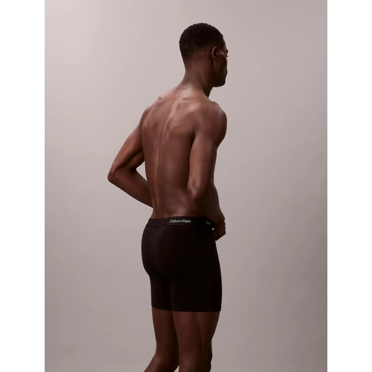 Pánske boxerky CALVIN KLEIN Boxer Briefs Icon Logo Graphic black · záber 3