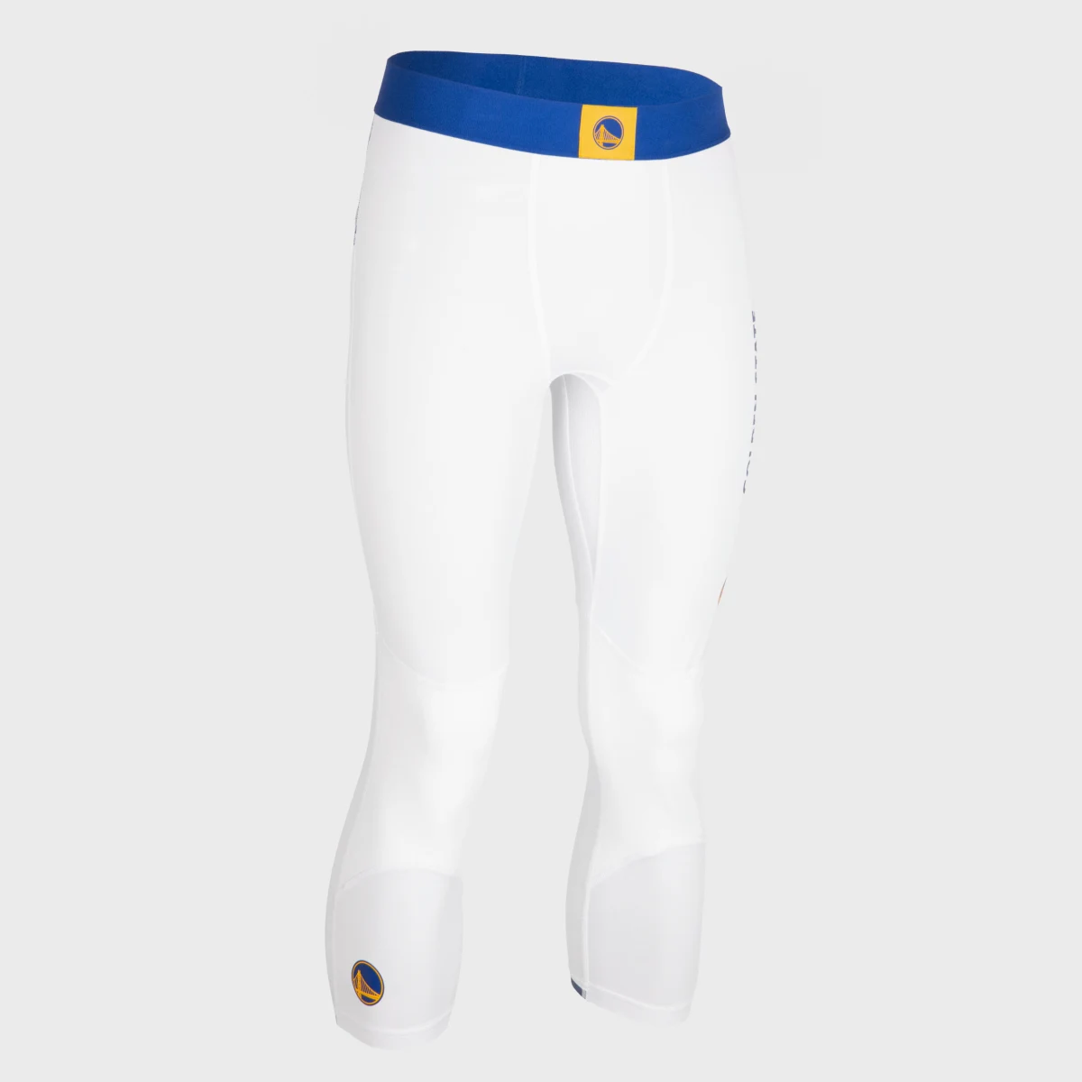 TARMAK 3/4 legíny na basketbal NBA Golden State Warriors unisex 500 biele XL (W39 L34) · záber 2