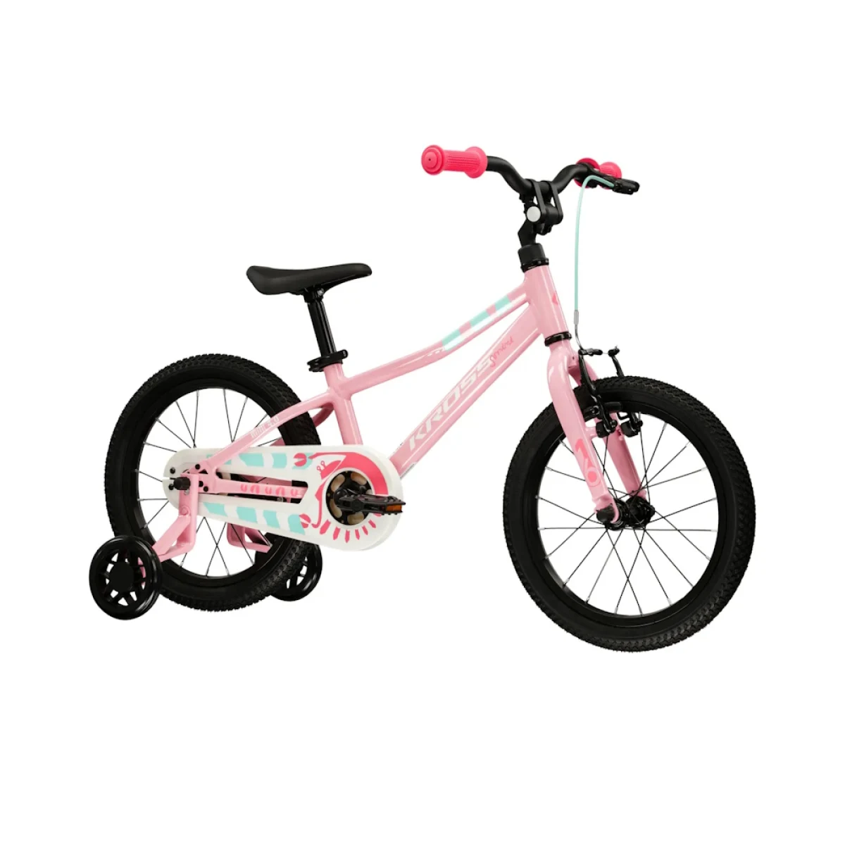 Kross Mini 4.0 16" - model 2026 ružová/biela/lesk - 9" (100-120 cm) · záber 2