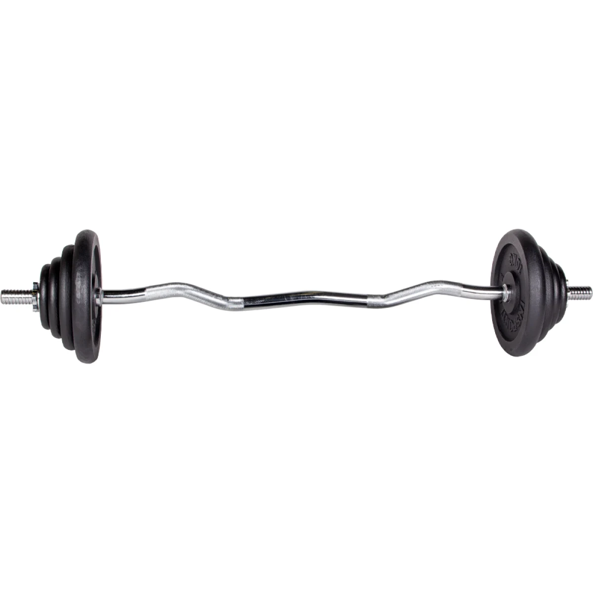 Nakladací činkový set inSPORTline Castblack 120 cm/30 mm 45 kg · záber 2
