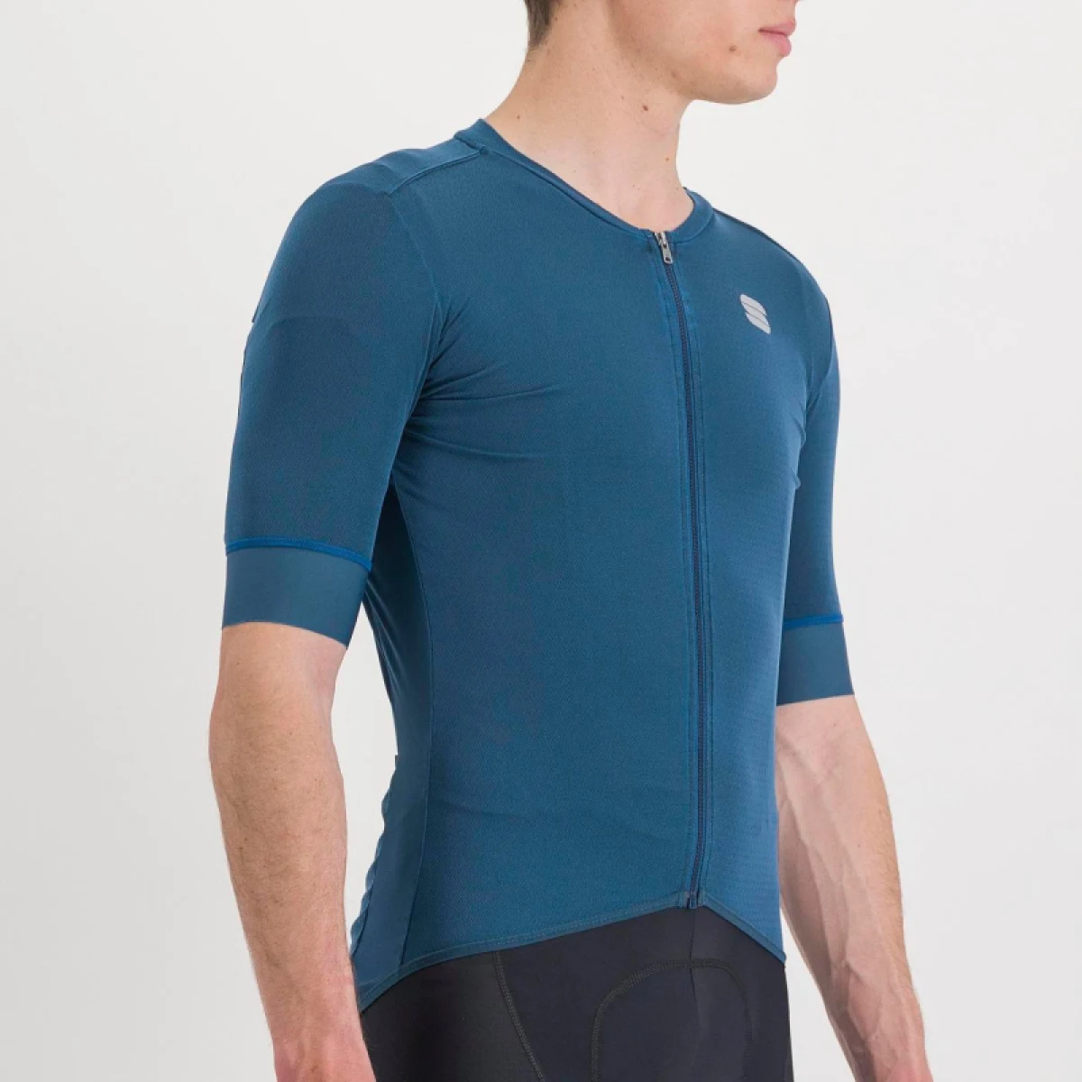 Pánský cyklistický dres s krátkým rukávem SPORTFUL Monocrom jersey, blue sea · záber 5
