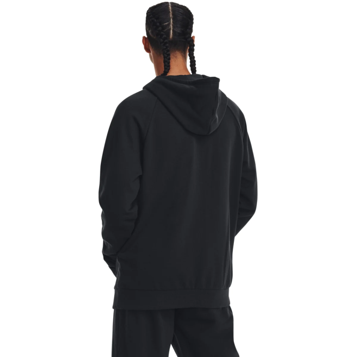 Pánská zateplená mikina s kapucí UNDER ARMOUR UA Rival Fleece Logo HD-BLK · záber 2