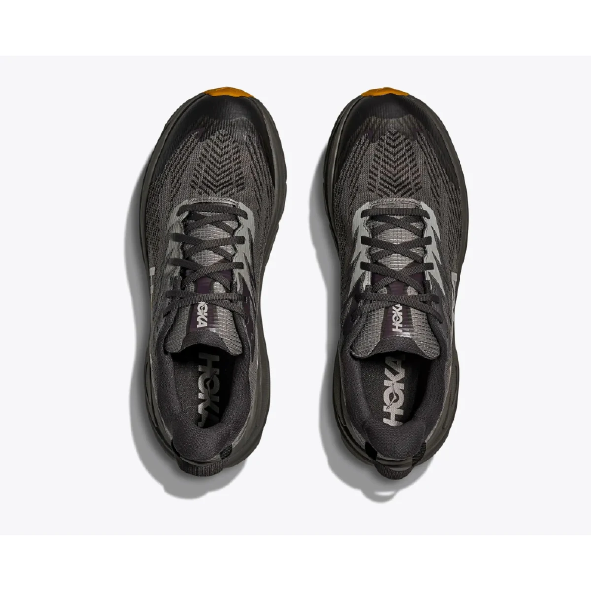 Pánska bežecká trailová obuv HOKA Challenger 8 GTX M asphalt grey varsity yellow · záber 4