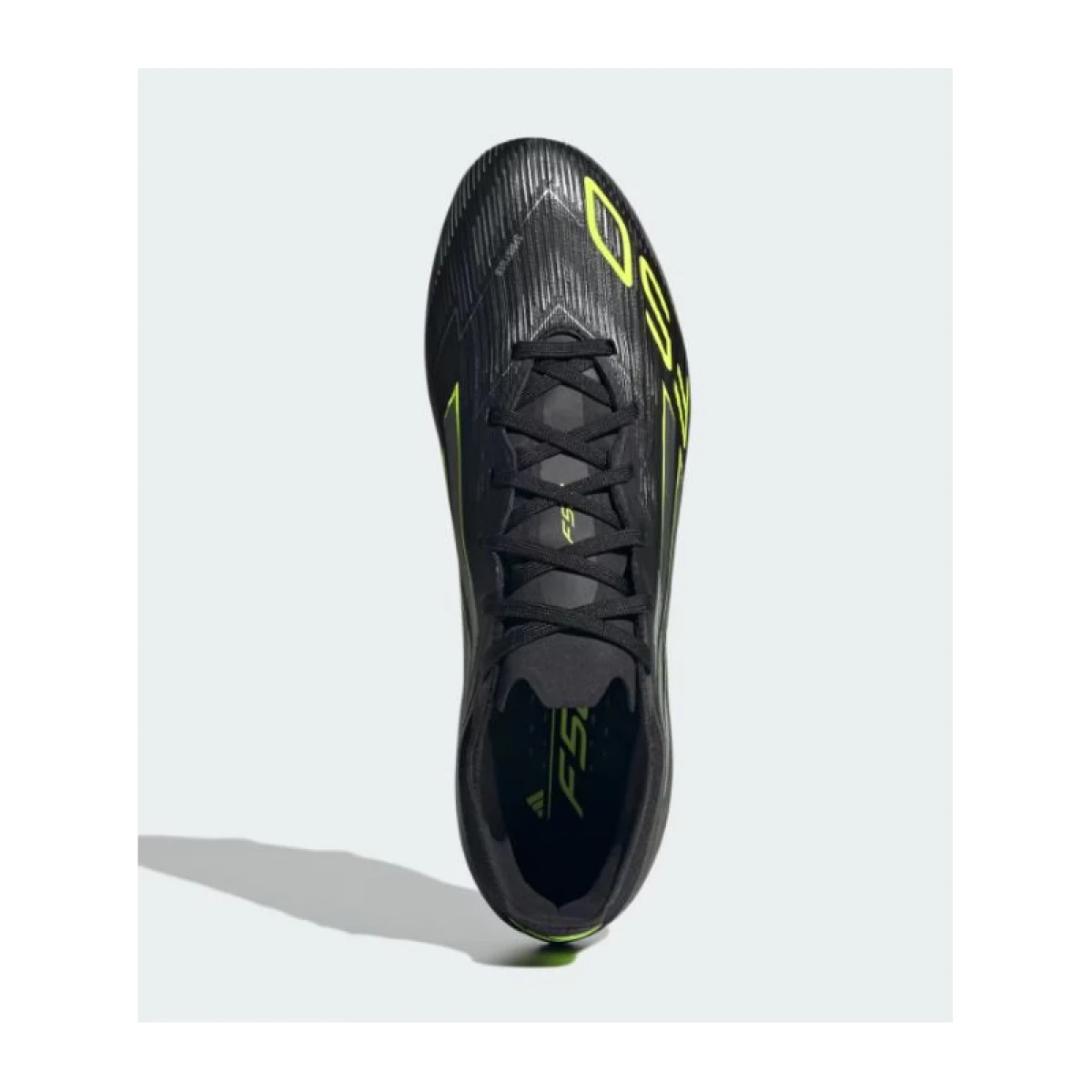Pánské outdoorové fotbalové kopačky ADIDAS F50 Pro M FG core black iron metallic lucid lemon · záber 4