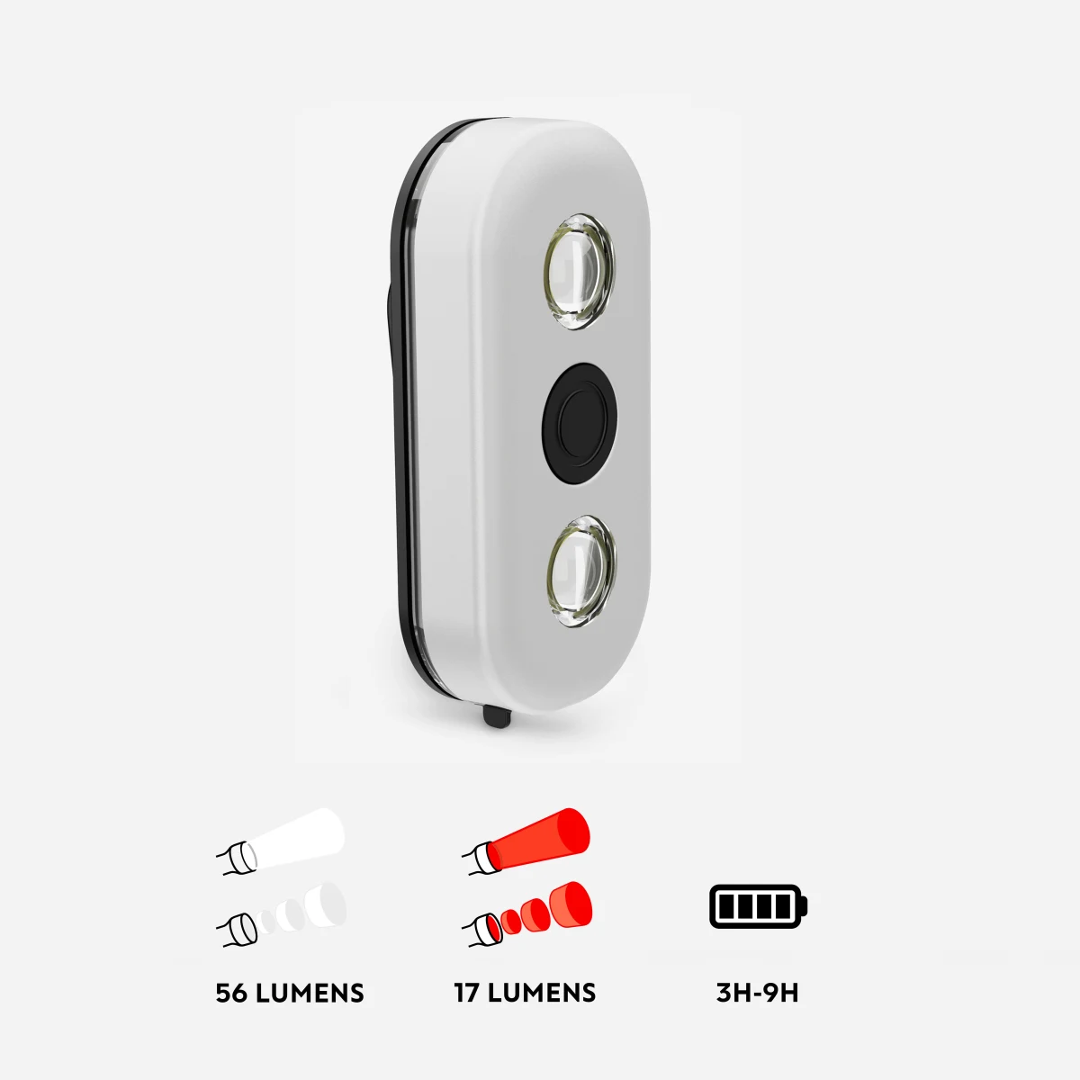 DECATHLON Predné/zadné svetlo LED CL 900 USB na bicykel . · záber 2