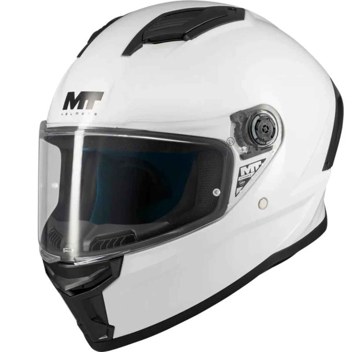 MT Helmets Stinger 2 Pure A0 bílá - Velikost: 55-56 | Barva: Biela · záber 1