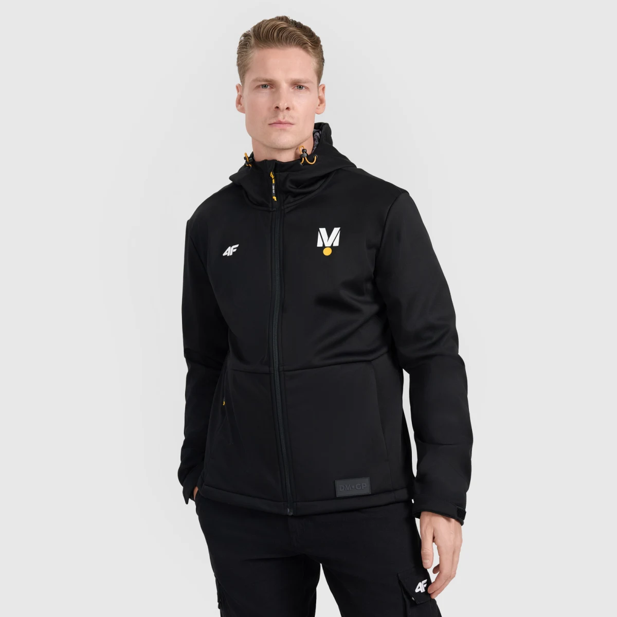 Softshellová bunda větruodolná membrána 5000 unisex 4F x Drift Masters - černá · záber 1