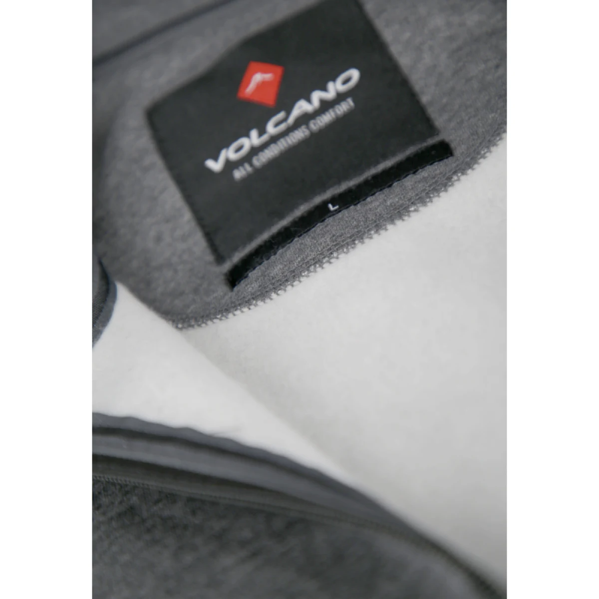 Pánska mikina so zipsom VOLCANO B-LIPSO-702M-GREY MEL · záber 3