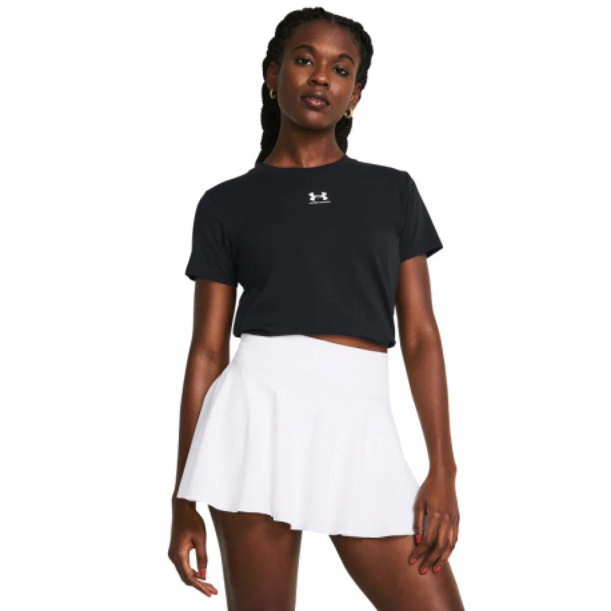 Dámské tričko s krátkým rukávem UNDER ARMOUR UA Rival Core SS-BLK · záber 1