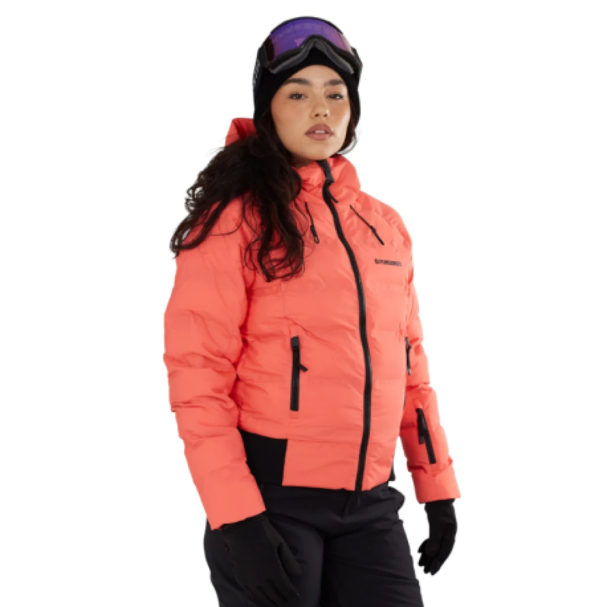 Dámska lyžiarska bunda FUNDANGO Zina Padded Jacket-352- coral · záber 1