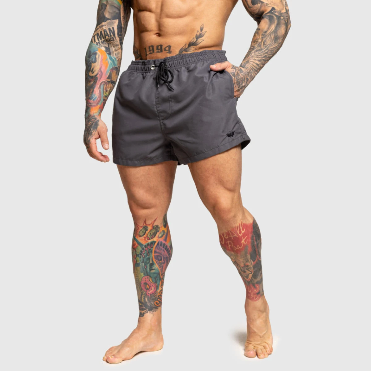 Pánské plavky Iron Aesthetics Beach Mode, šedé · záber 5