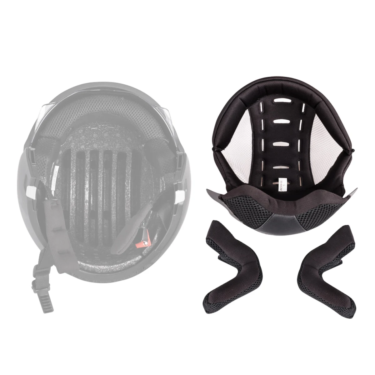 W-TEC Lícnice a klobouk pro přilbu Satalone XXL - Veľkosť: XXL · záber 2