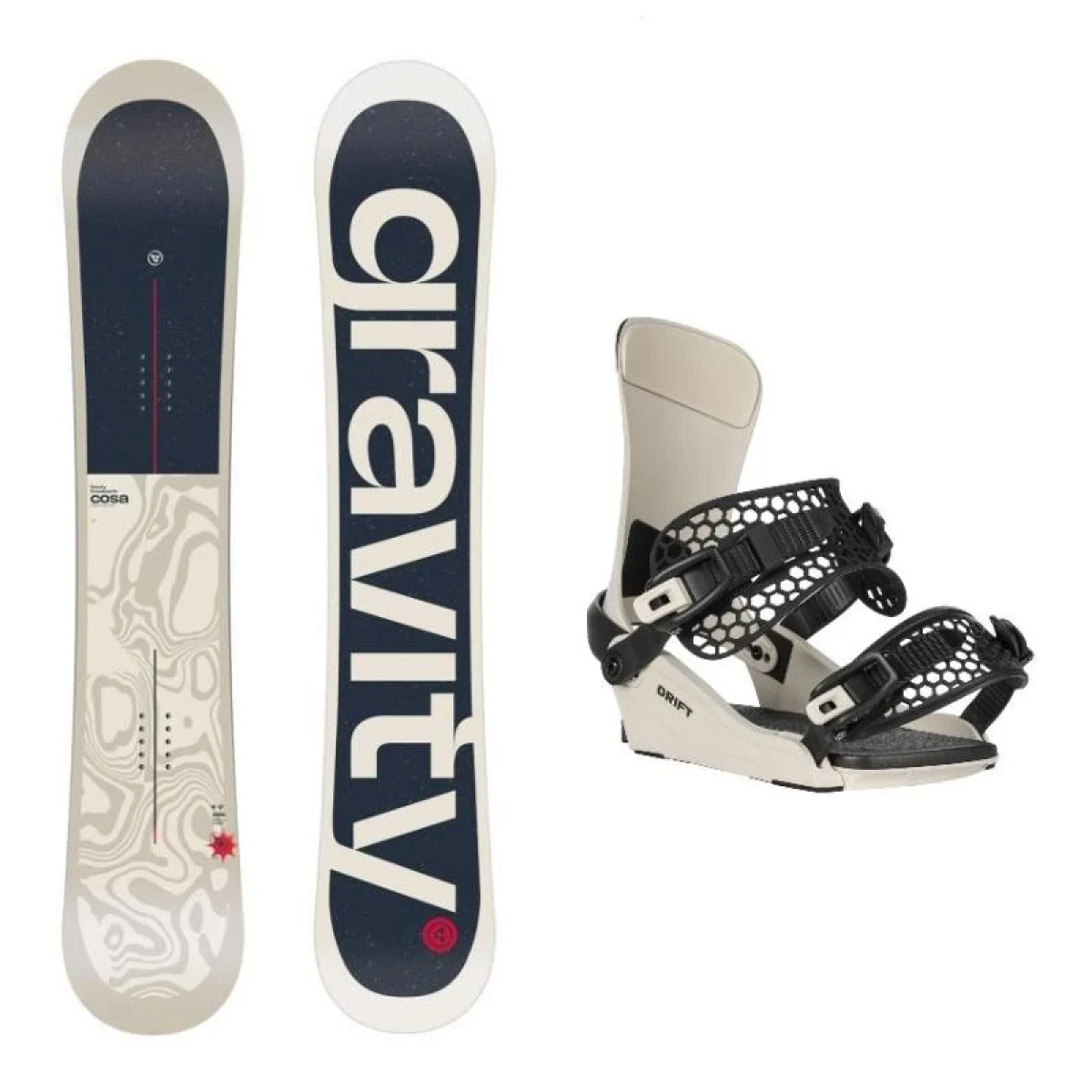 Gravity Cosa 25/26 pánský snowboard + Gravity Drift bone/black vázání · záber 1