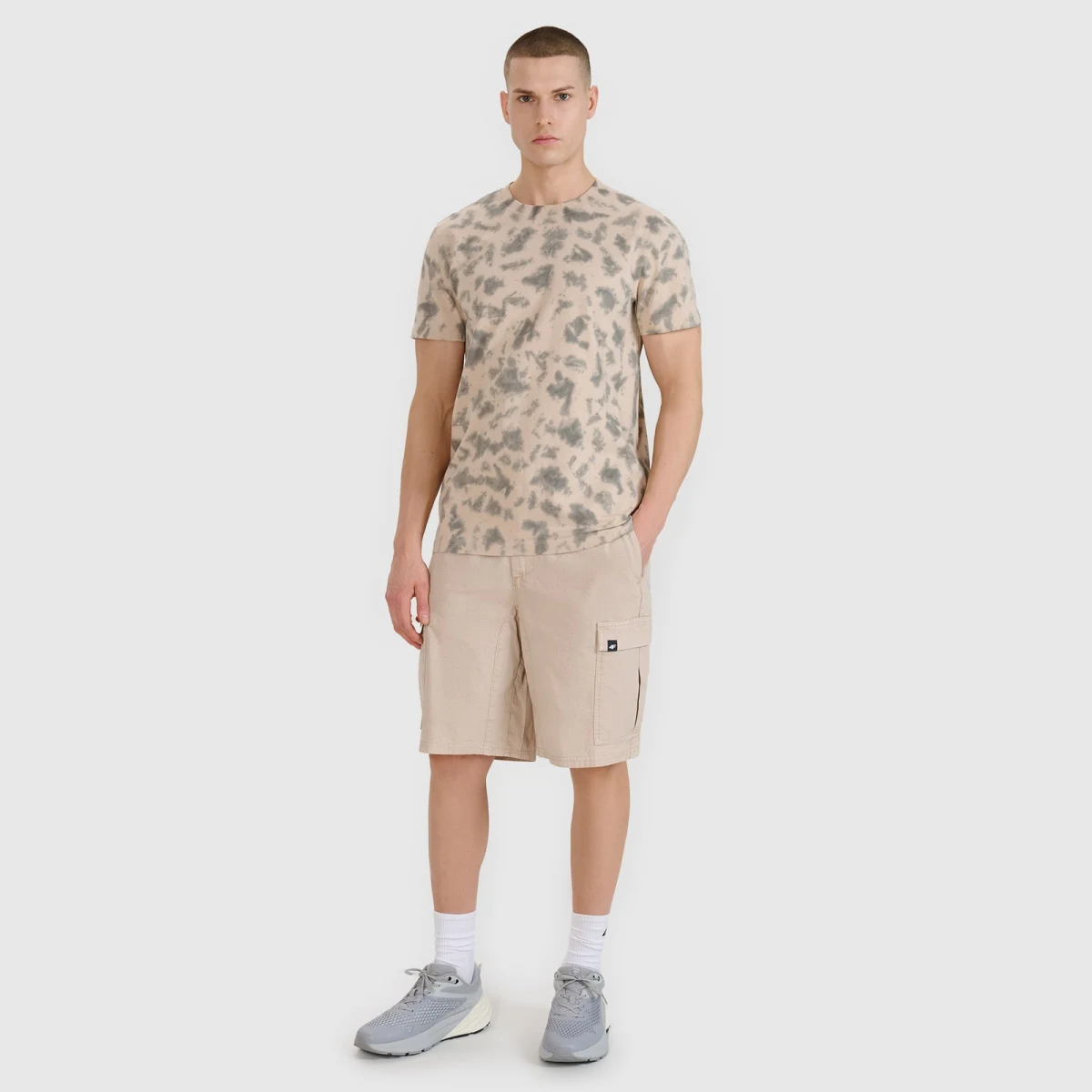 Pánské šortky casual cargo - béžové · záber 1