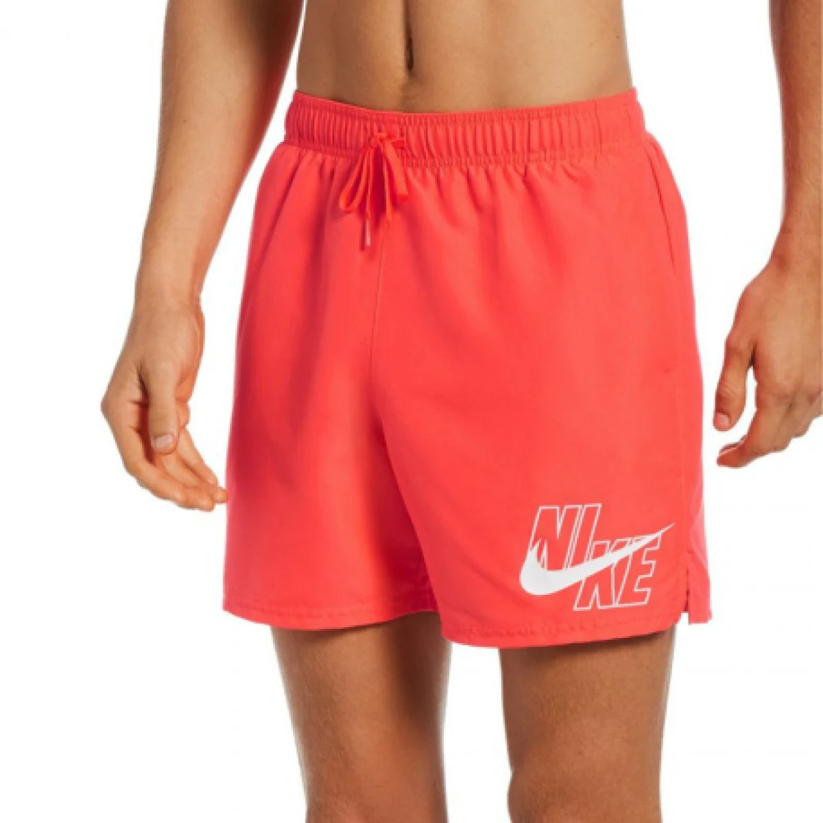 Pánske plavky NIKE SWIM Logo Lap 5 inch-631- Bright Crimson - Pohlavie: Muzi · záber 1