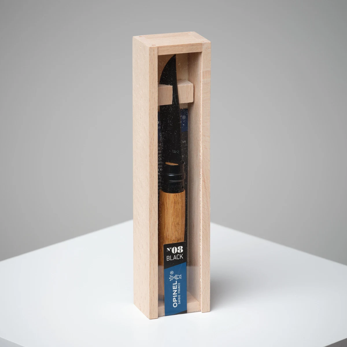OPINEL OPINEL č. 8 Dub black zatvárací nôž z nehrdzavejúcej ocele 8,5 cm bez · záber 2