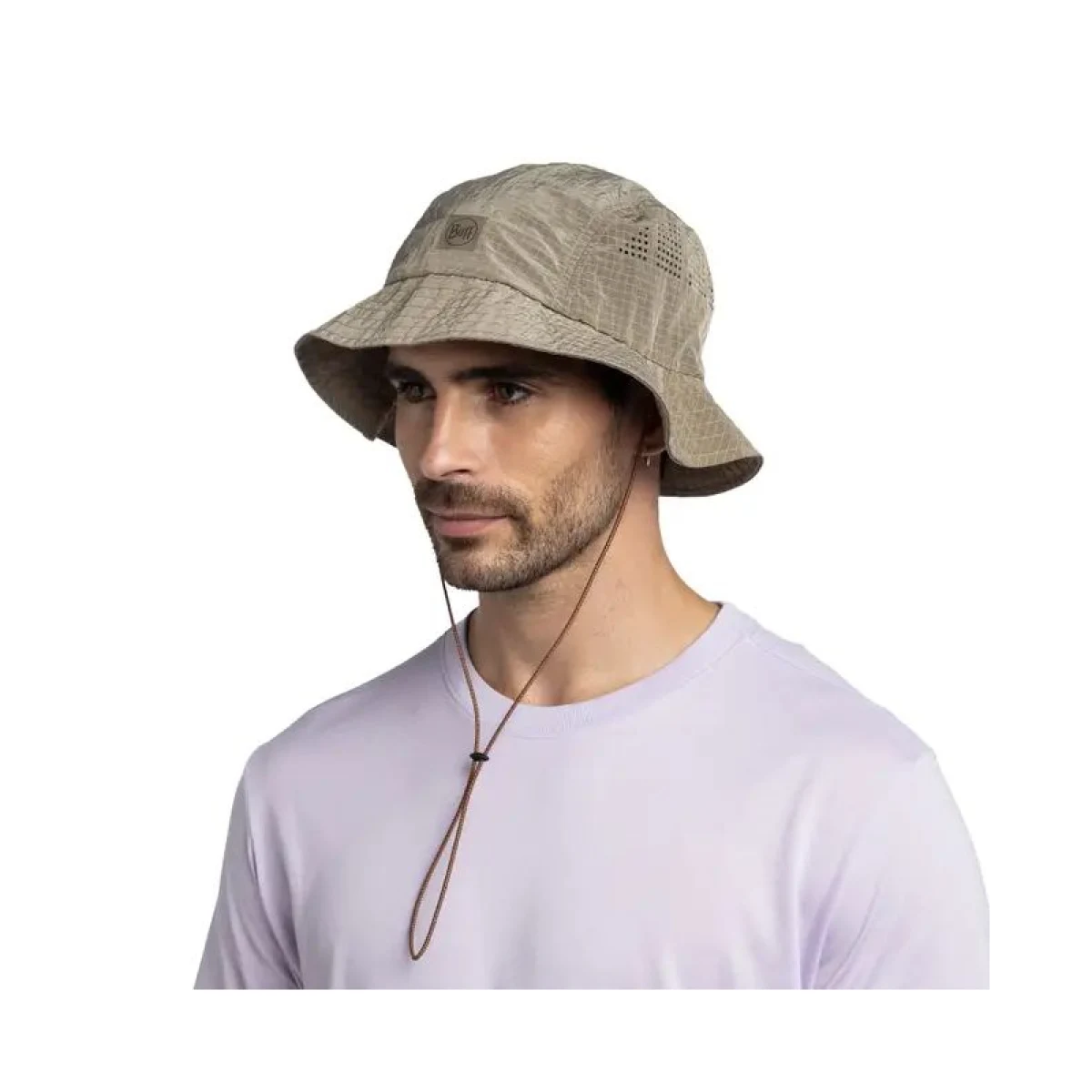 Klobúk BUFF GO BUCKET HAT SOLID TUNDRA KHAKI · záber 5