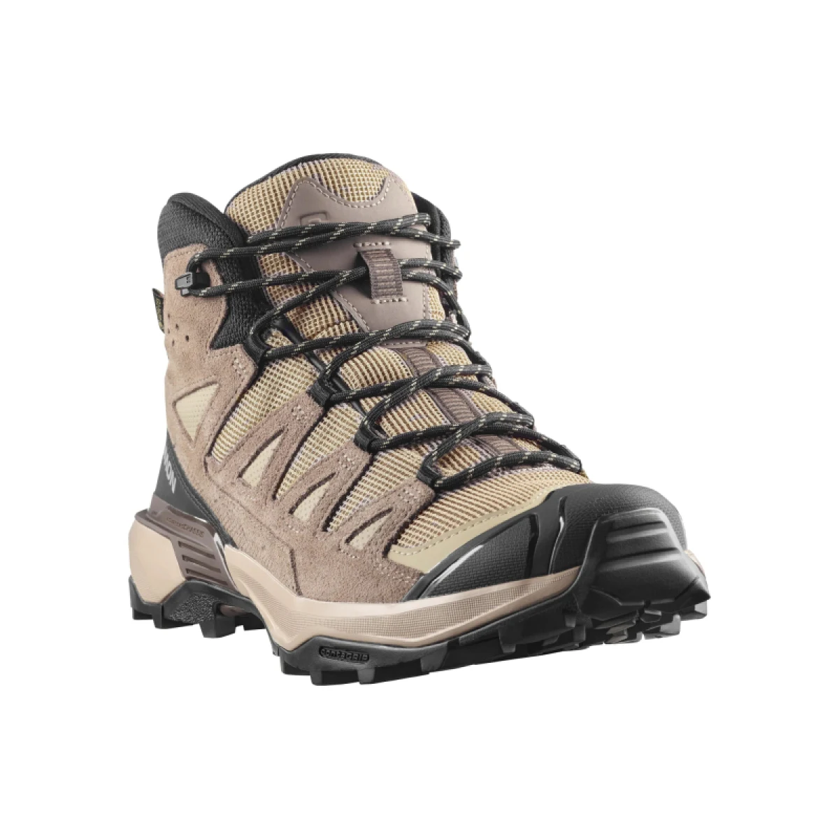 Pánska členková turistická obuv SALOMON X Ultra 360 Leather Mid GTX M desert tan walnut earth brown · záber 3