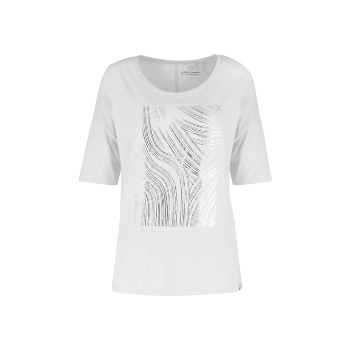 Dámské tričko s krátkým rukávem VOLCANO FEST-100-WHITE · záber 4