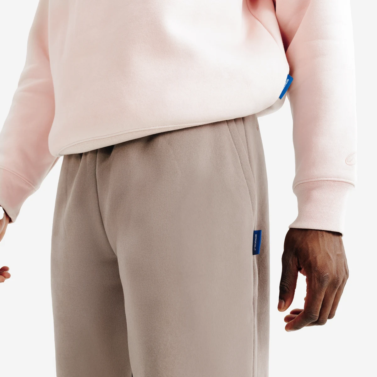 DECATHLON Unisex mikina s okrúhlym výstrihom, ružová 2XL · záber 2