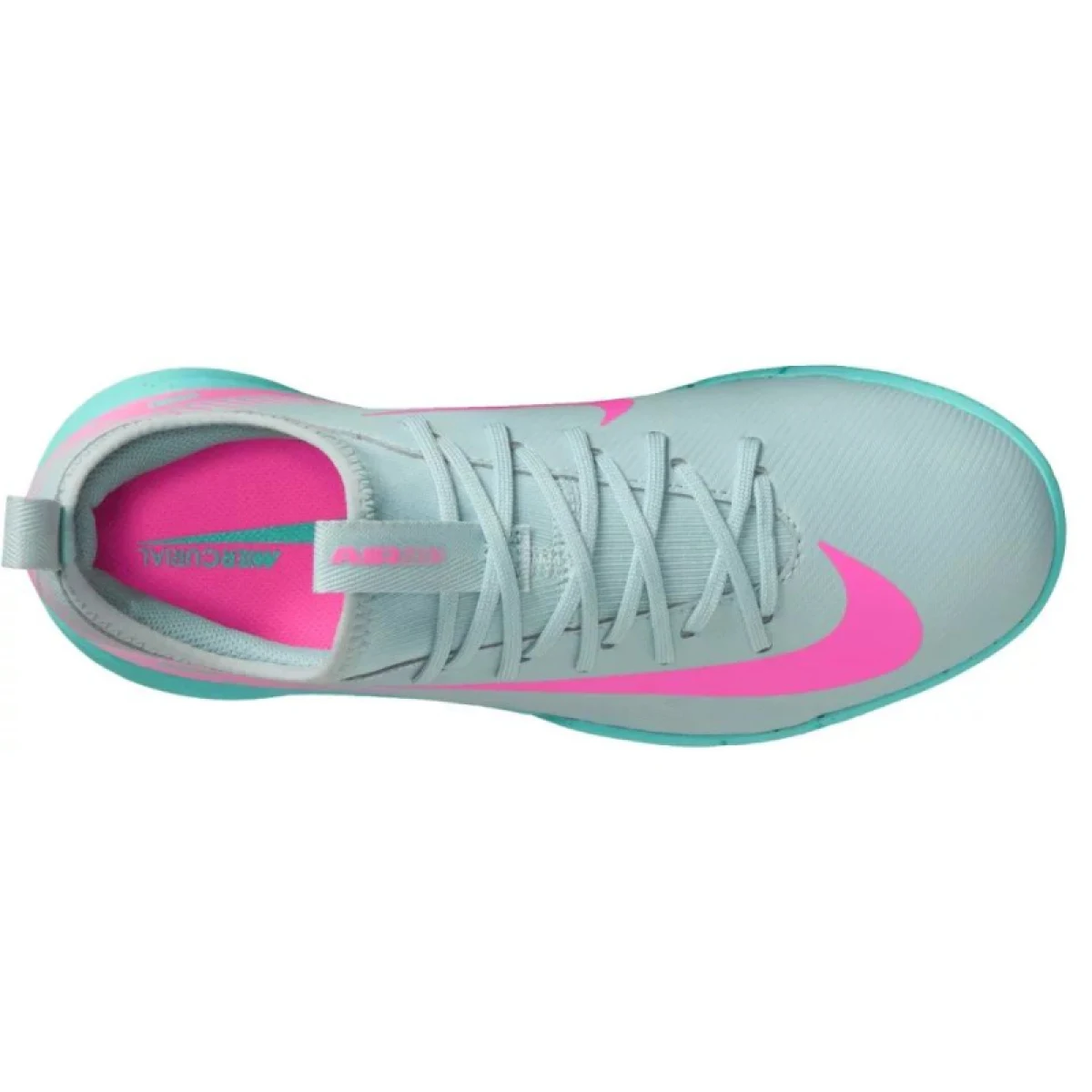 Chlapecké fotbalové kopačky halové NIKE Mercurial Vapor 16 Academy Jr IC ocean cube pink blast · záber 3