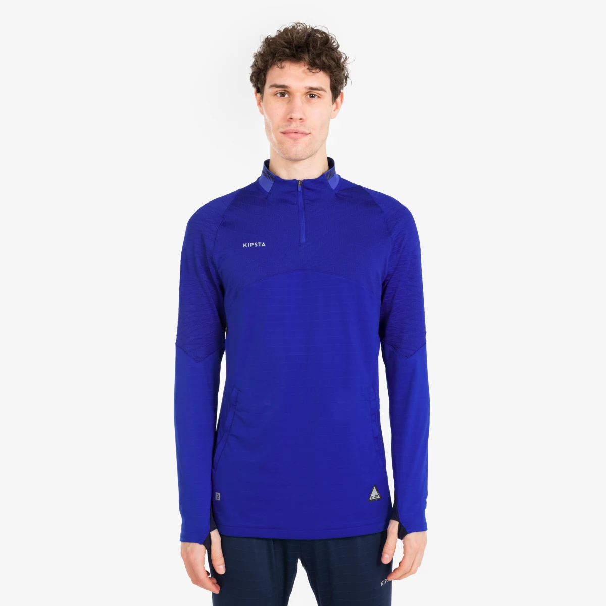 KIPSTA Mikina CLR s 1/2 zipsom modrá 2XL · záber 1