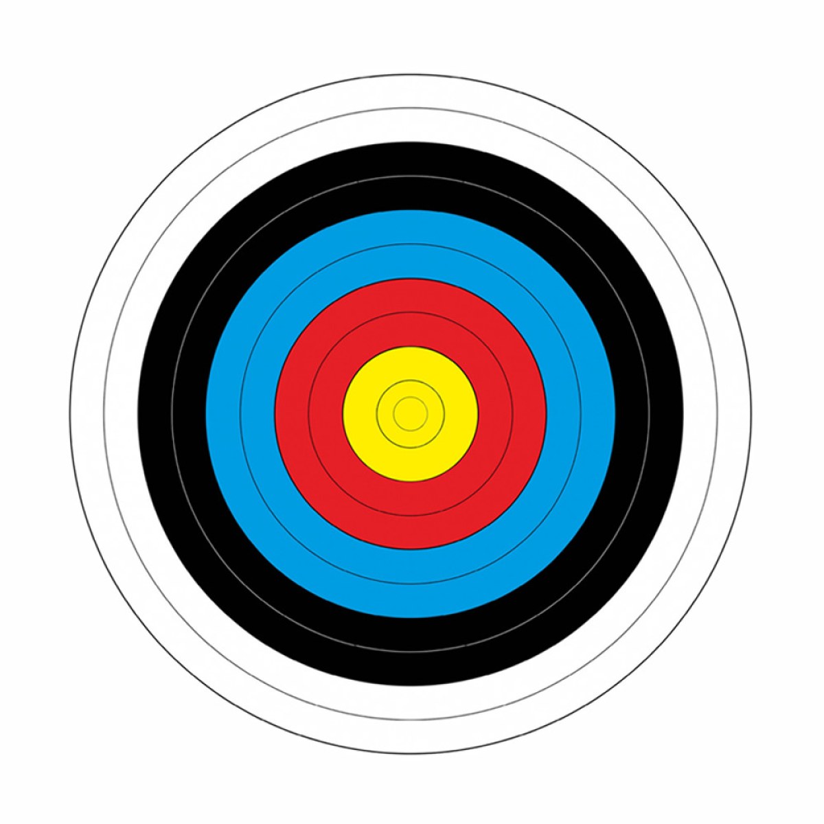Yate Papírový terč Yate průměr 80 cm 10 ks · záber 1
