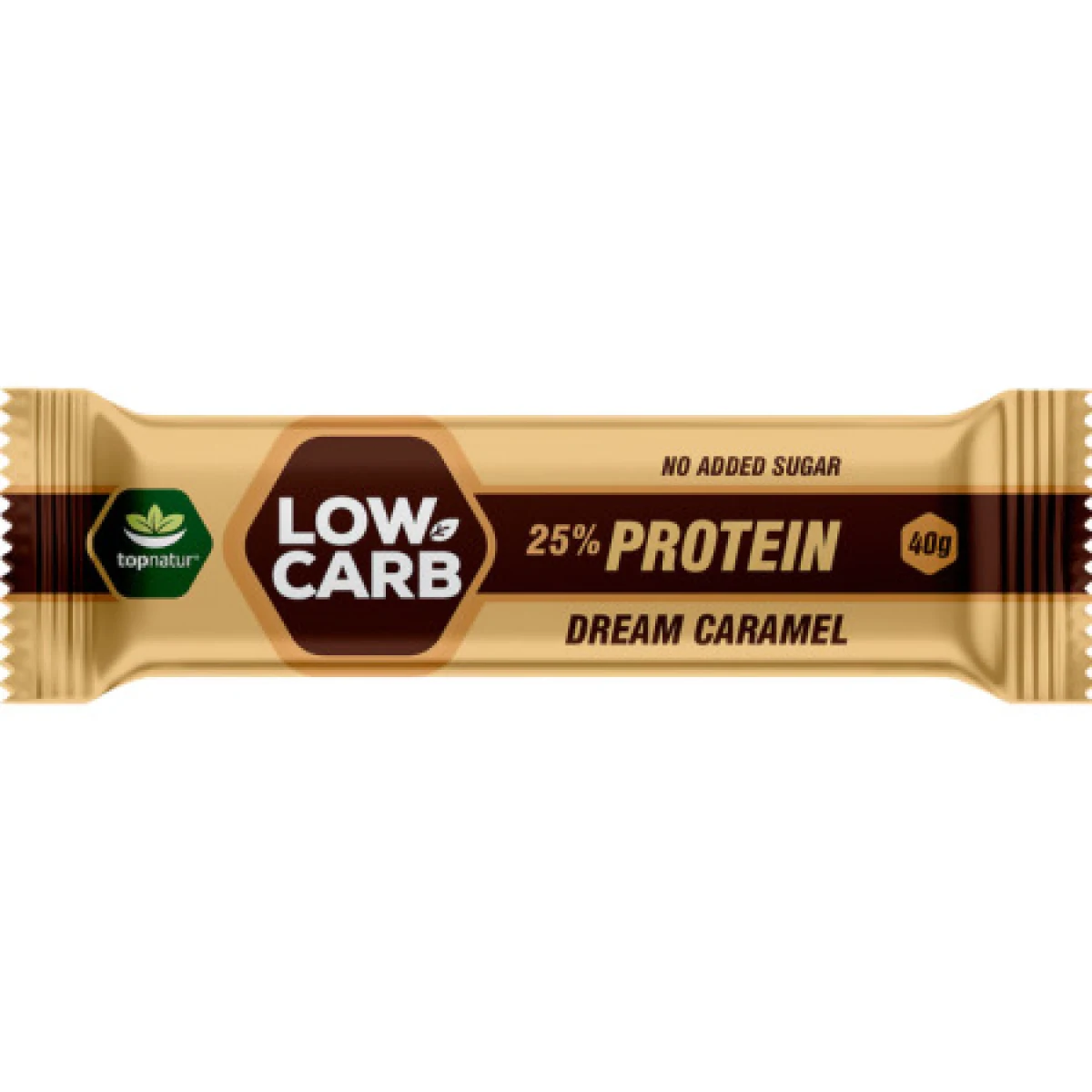 TOPNATUR Low carb proteínová tyčinka karamel 40 g · záber 2