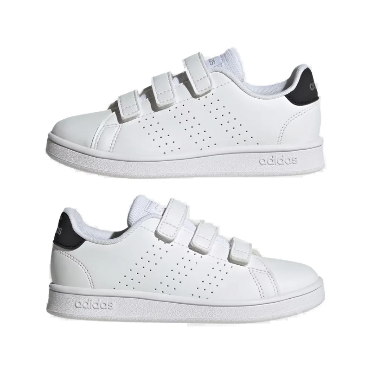 Gyerek szabadidőcipő ADIDAS Advantage Court K cloud white core black silver metallic · záber 4