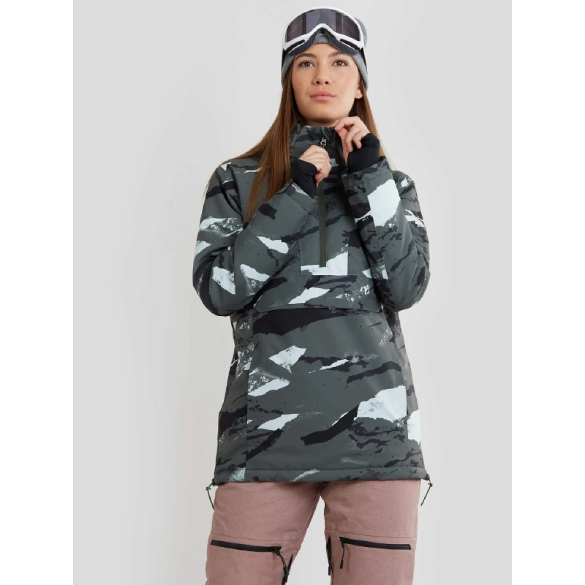 Dámska lyžiarska bunda FUNDANGO Birch Anorak-565-moss · záber 3