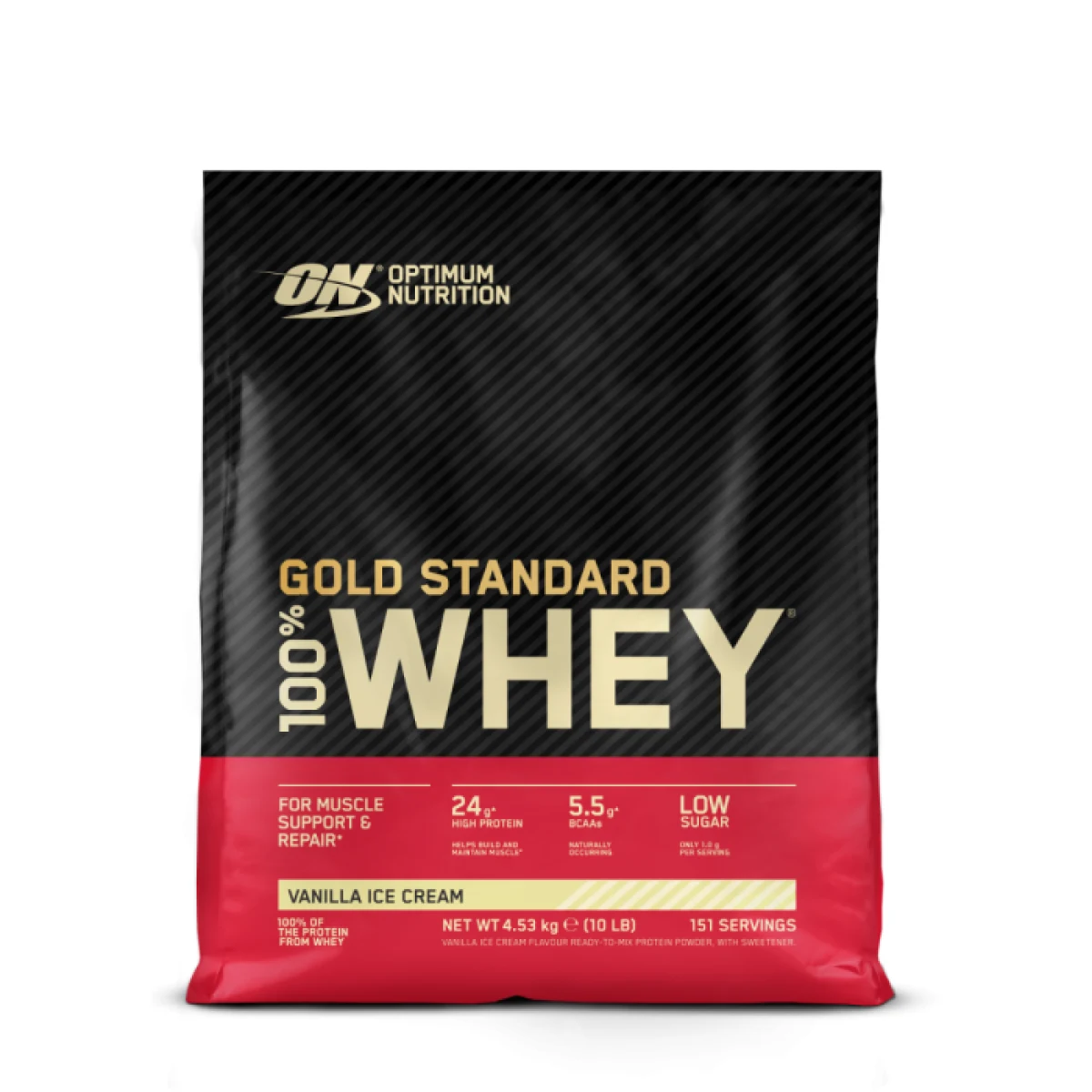 Optimum Nutrition 100 Whey Gold Standard vanilková zmrzlina · záber 5