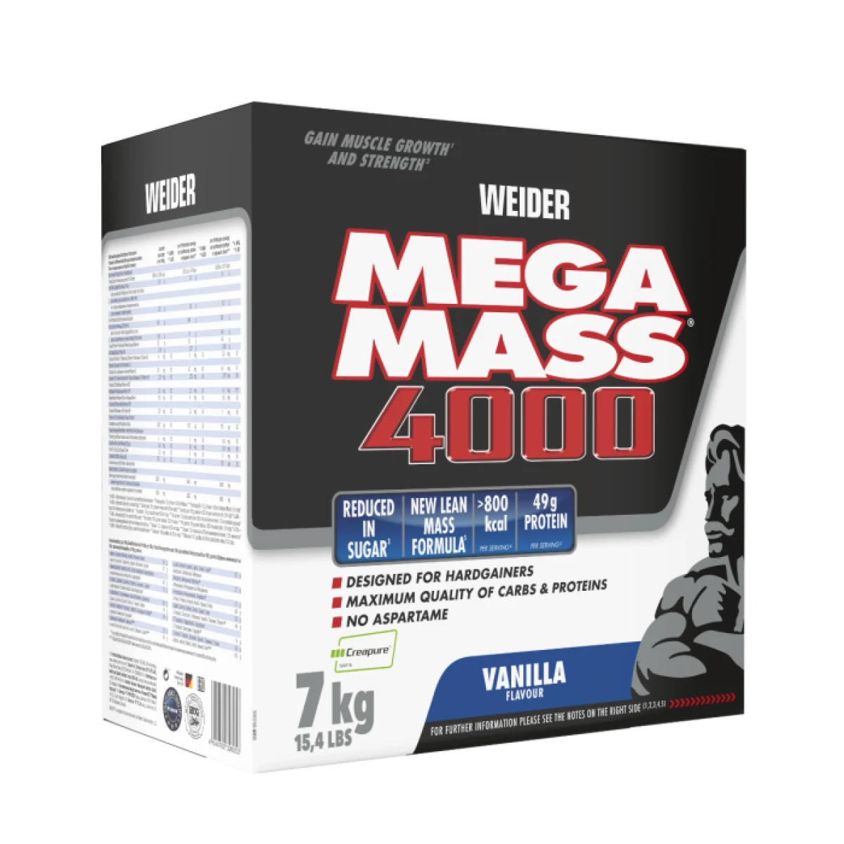 Weider Mega Mass 4000 vanilka · záber 6