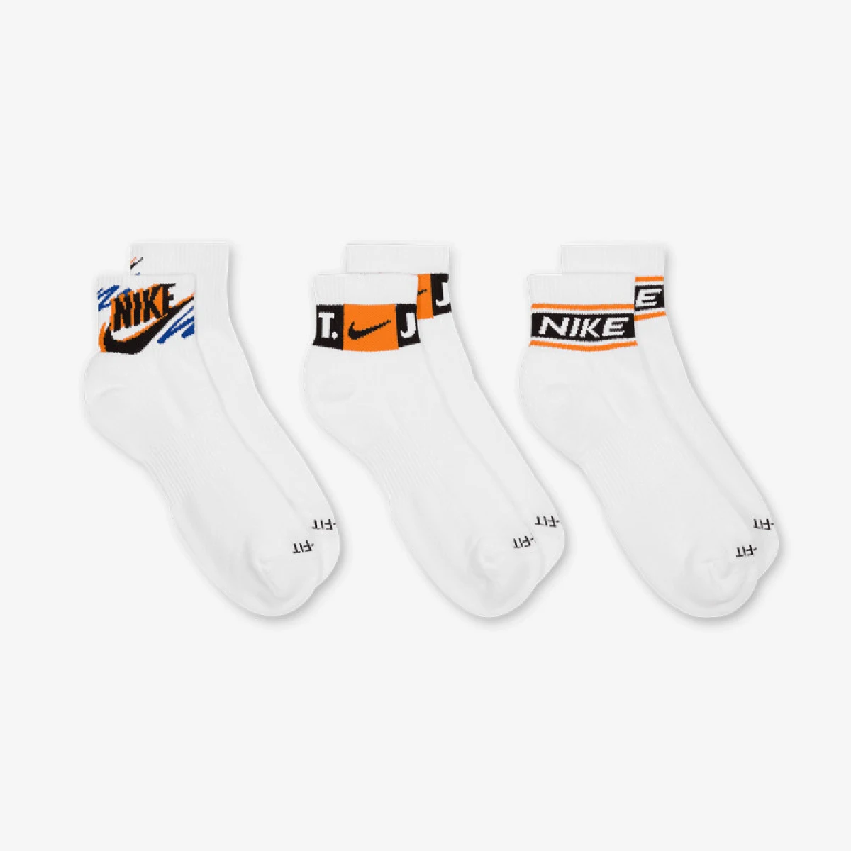 Ponožky NIKE 3 PACK-U NK ED PLS ANKLE 3P SPORT 144 WHITE · záber 3