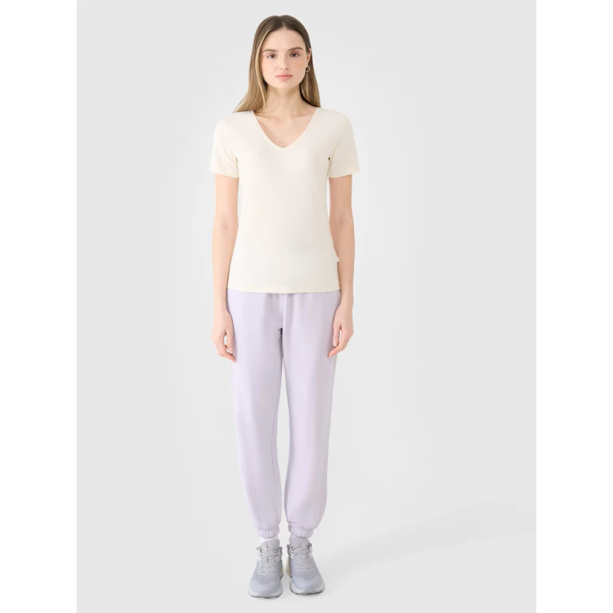 Dámské tričko s krátkým rukávem 4F TSHIRT F1990-11S-OFF WHITE · záber 4
