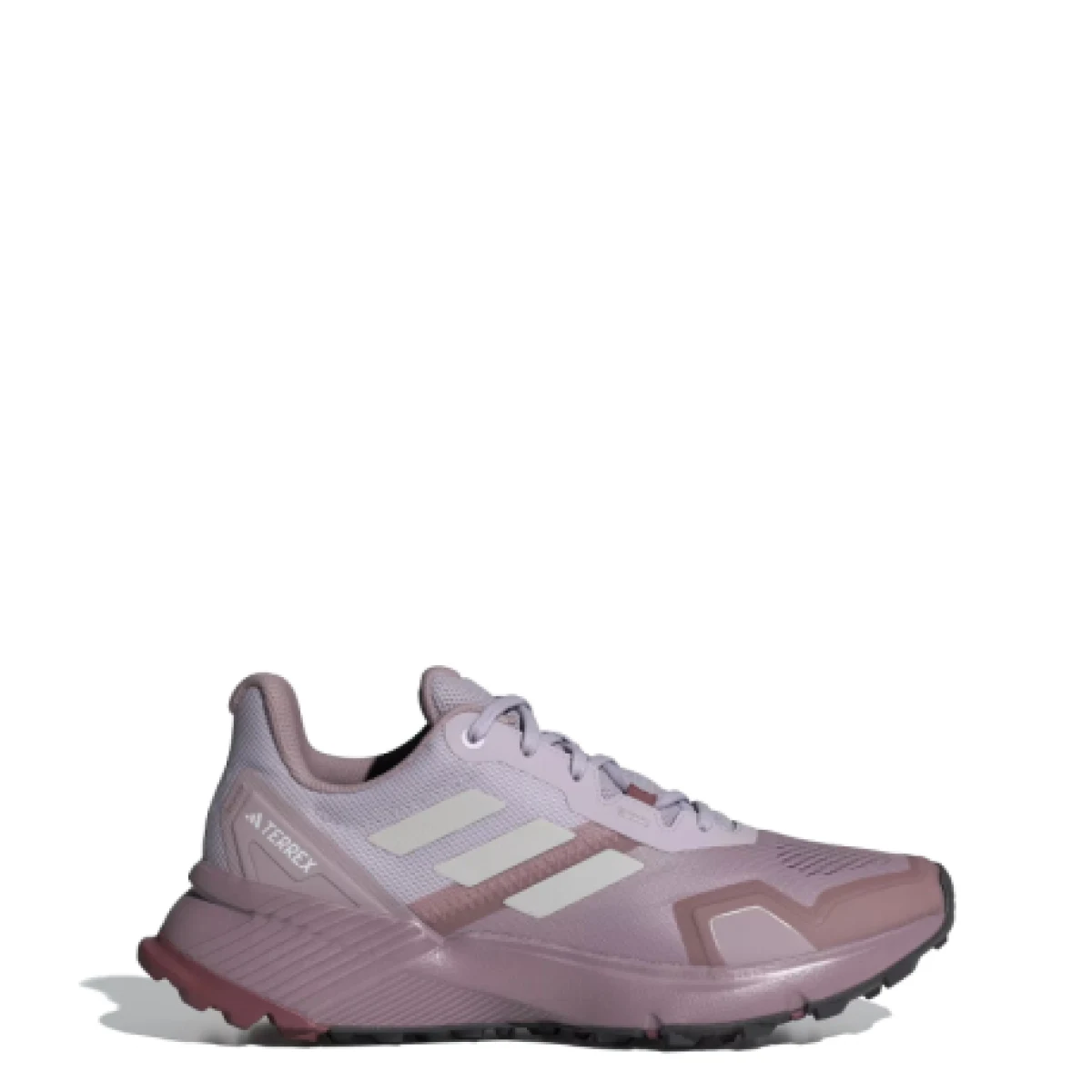 Dámska bežecká trailová obuv ADIDAS Terrex Soulstride W preloved fig grey one burgundy · záber 1