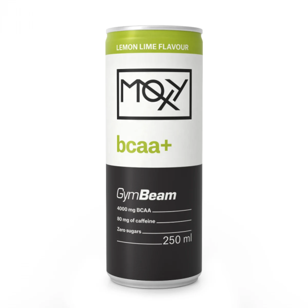 Енергийна напитка MOXY bcaa+ 250 ml - GymBeam - Вкус: Лимон лайм | Тегло: 0,25 g | Опаковка: 24 · záber 1