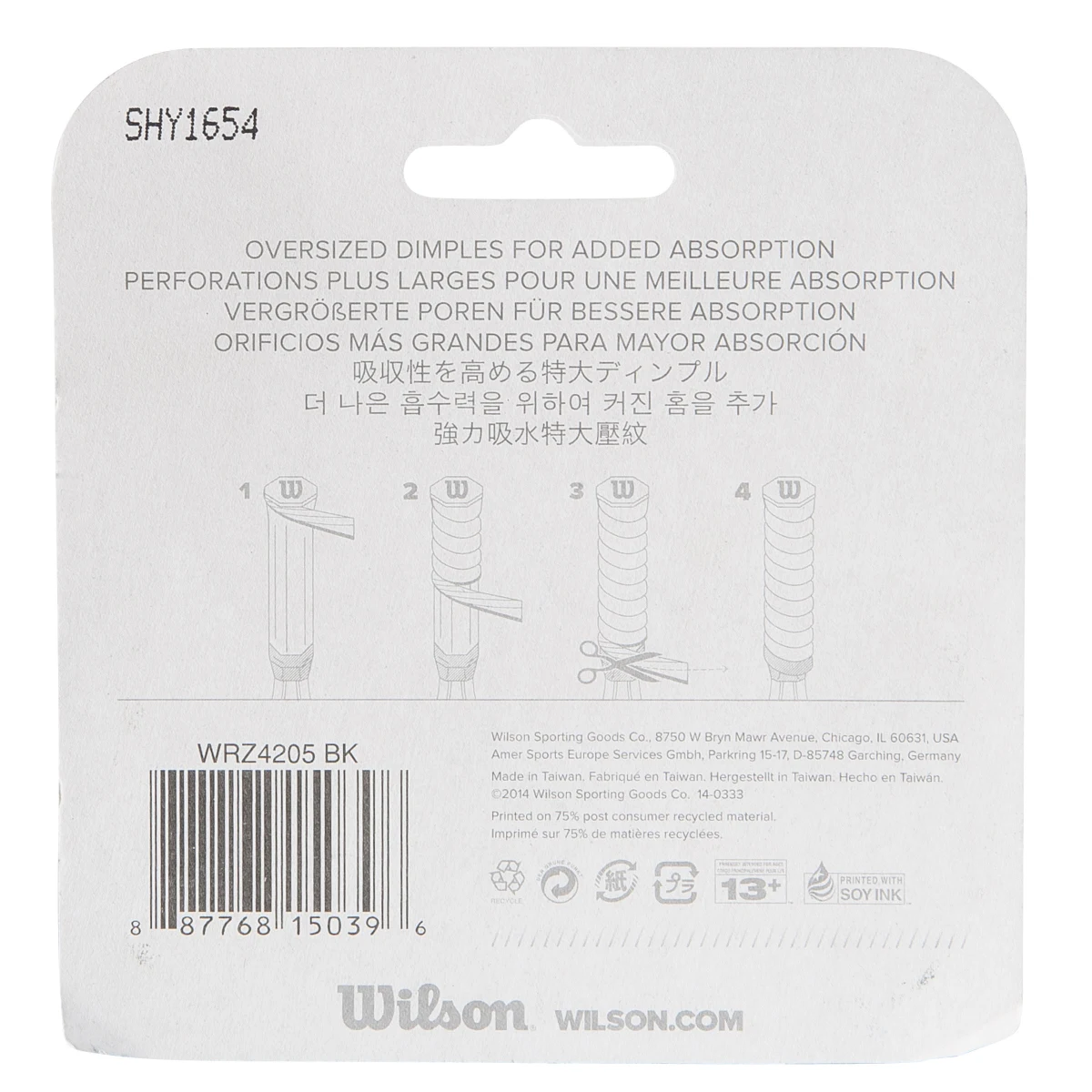 WILSON Tenisová omotávka Cushion Air Sponge čierna · záber 2
