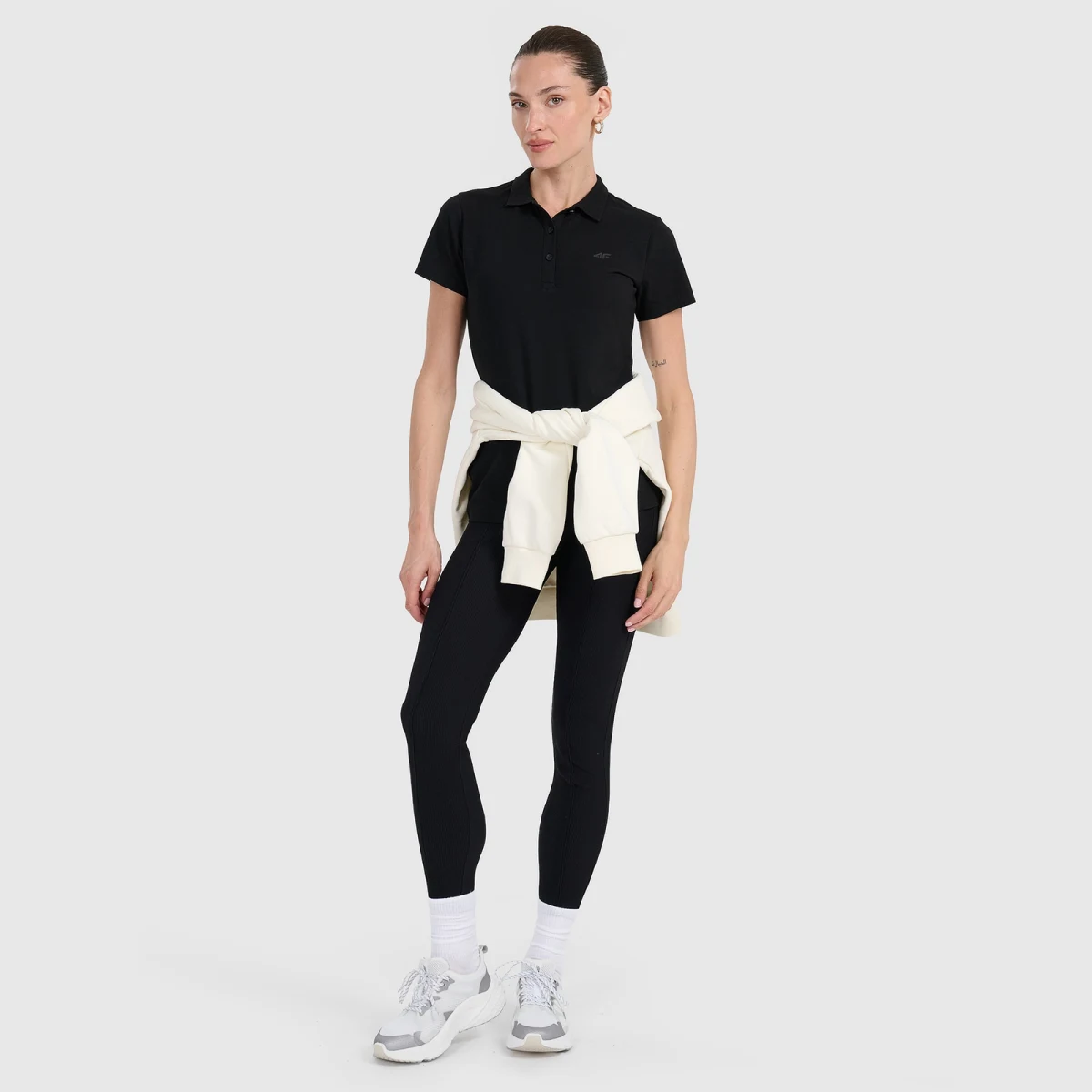 Dámské polo tričko slim - černé · záber 2