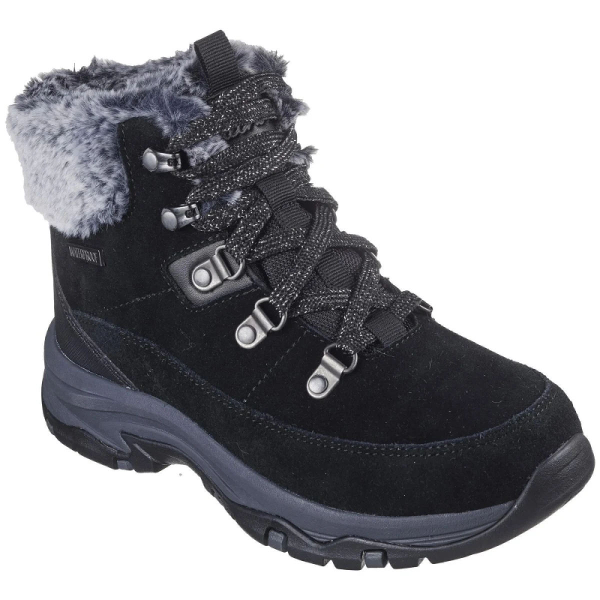 Dámske členkové zimné topánky SKECHERS Trego Snow Worries W black black · záber 2