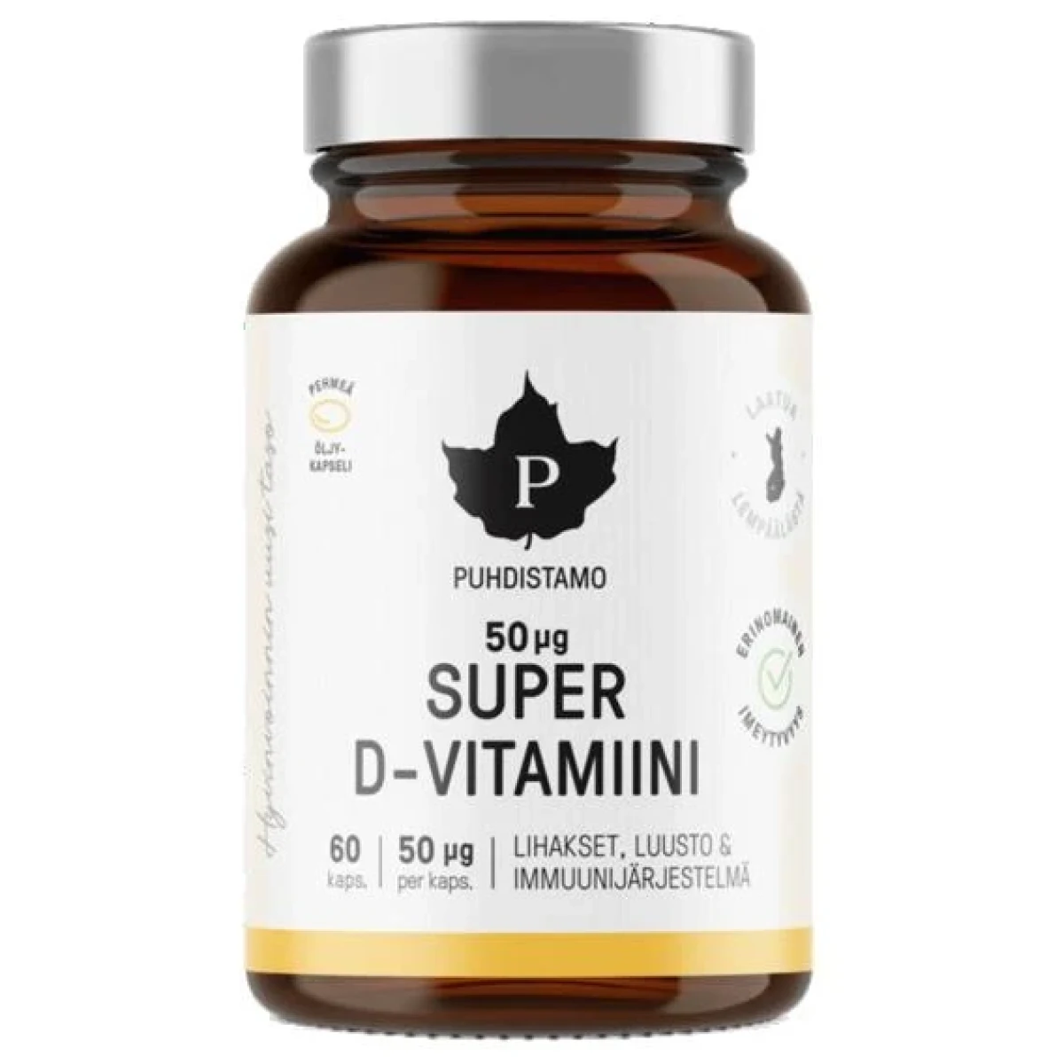 Puhdistamo Super Vitamin D 2000iu 120 kapslí · záber 1