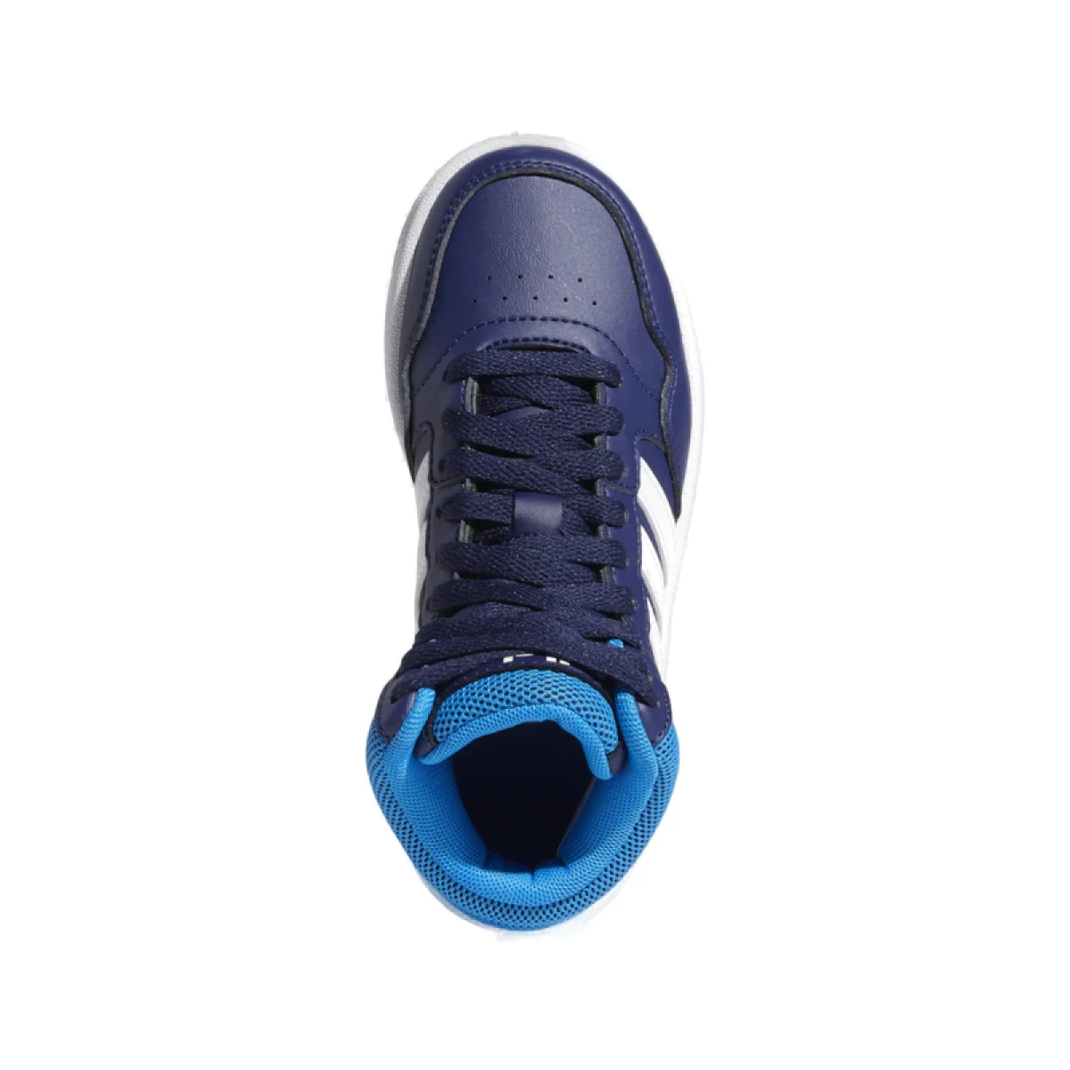 Chlapecká rekreační obuv ADIDAS Hoops 3.0 Mid K dark blue blue rush turbo · záber 5