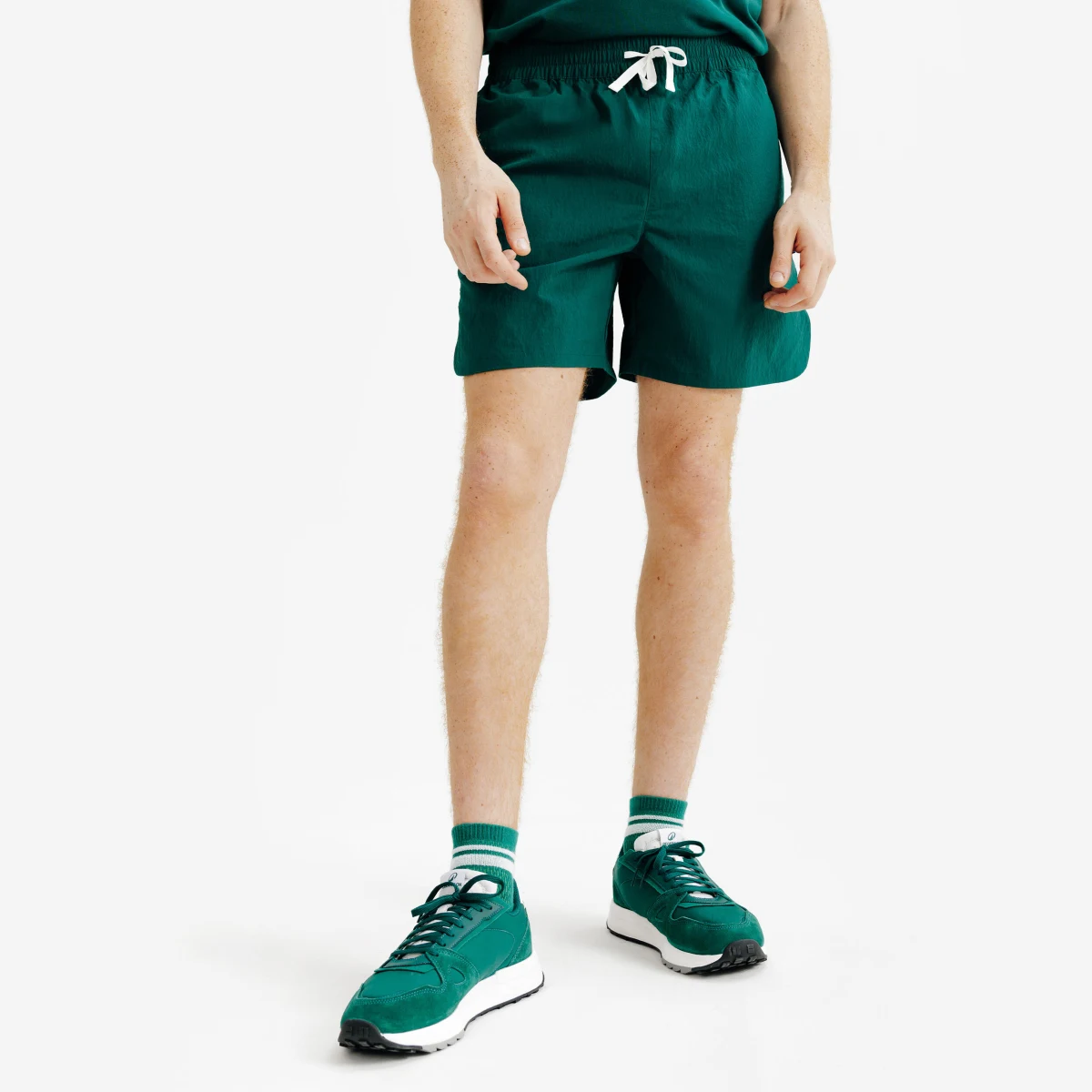 DECATHLON Pánske fitness šortky zelené XL · záber 1