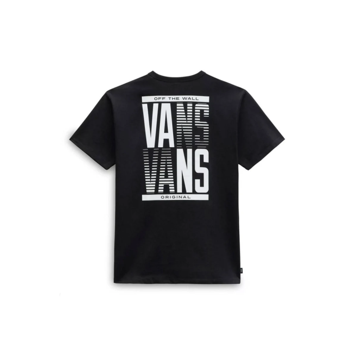 Pánské tričko s krátkým rukávem VANS OFF THE WALL STACKED TYPED SS TEE-BLACK · záber 2