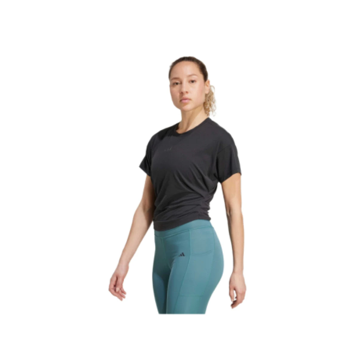 Dámske tréningové tričko s krátkym rukávom ADIDAS Power Tee BLACK · záber 1