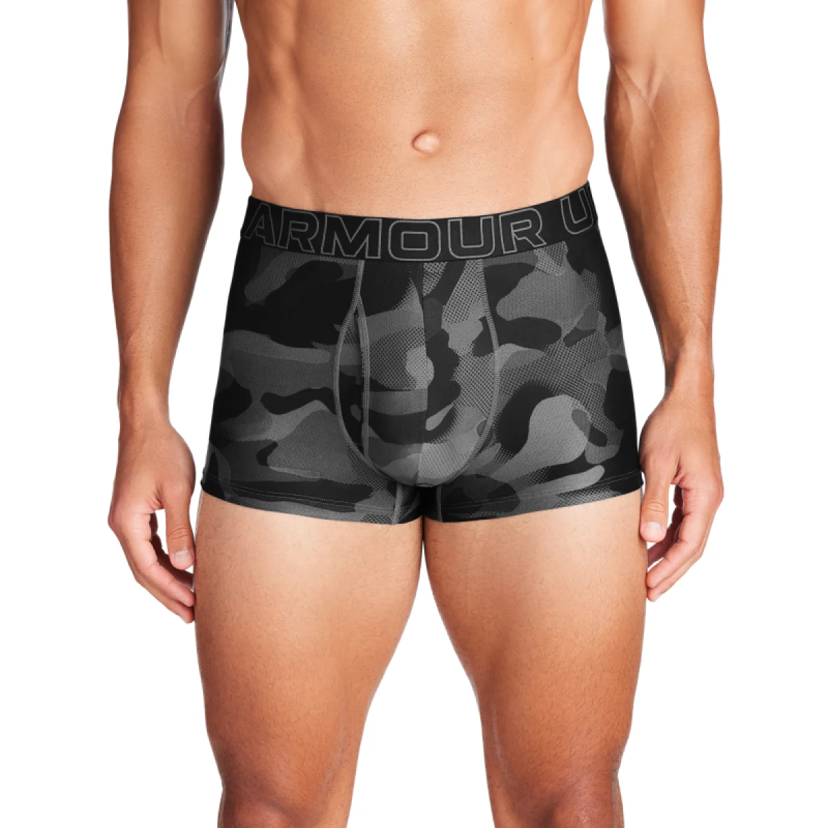 Pánské boxerky UNDER ARMOUR 3 PACK-UA PERFORMANCE TECH - PRINT 3 inch-BLK · záber 2