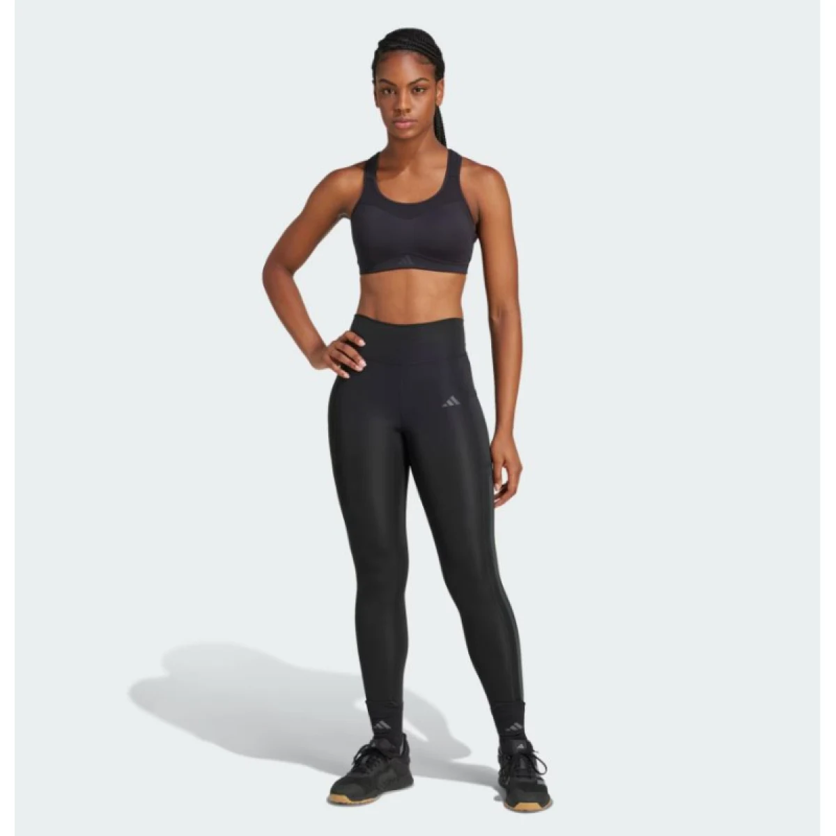 Dámské legíny ADIDAS OPT 3S 1 1 BLACK · záber 4