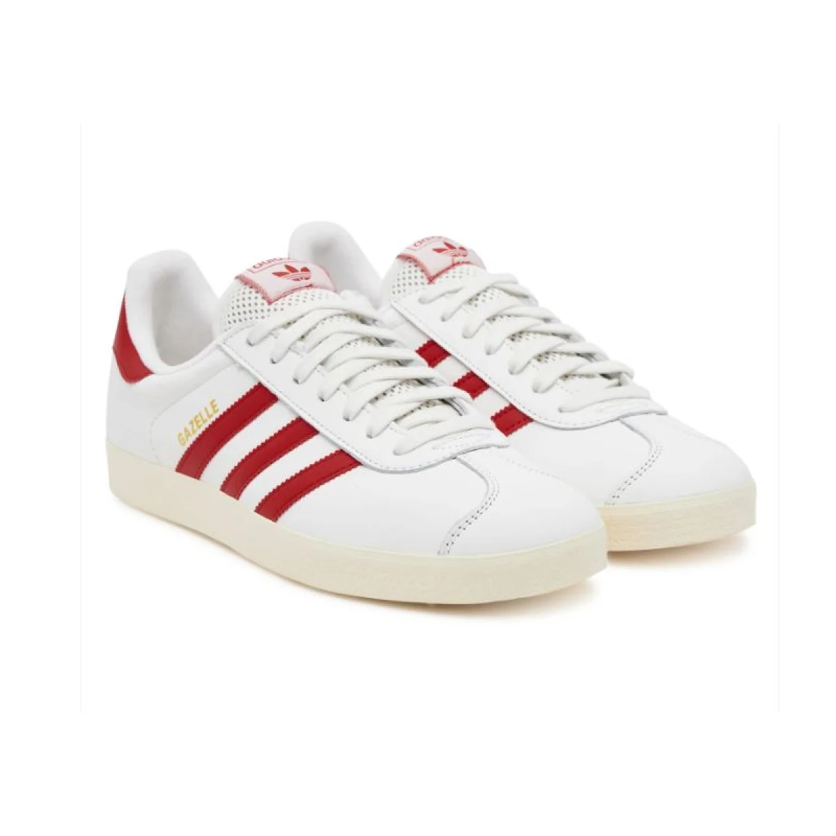 Vycházková obuv ADIDAS ORIGINALS Gazelle core white better scarlet cream white · záber 2